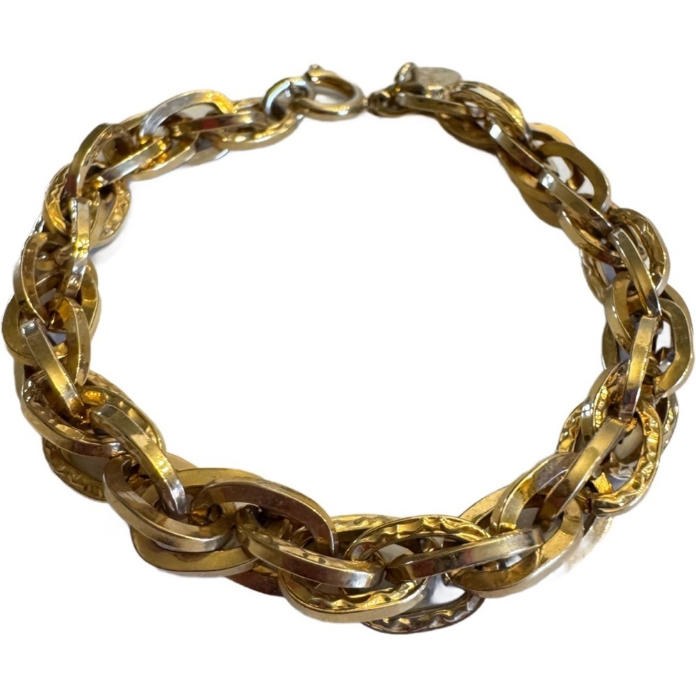 Vintage Park Lane Chunky Gold Chain Bracelet Elegant Classic